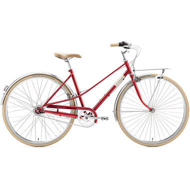 Bicicleta holandesa CREME CAFERACER SOLO 7 TRAPEZ Rojo 2020 0